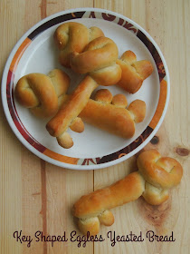 Key Shaped Eggless Yeasted Bread