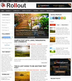 Rollout Blogger Theme