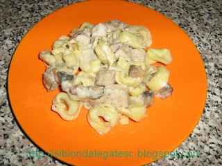 tortellini cu piept de pui