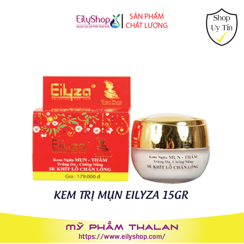 Kem trị mụn trắng da chống nắng Eilyza 15gr - Shop mỹ phẩm nhập khẩu Thailan