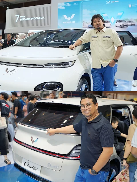 Inovasi mobil listrik Pengalaman berkendara modern Booth Wuling di IIMS