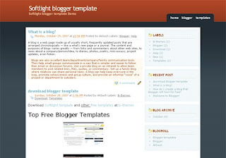 Softlight Blogger Template