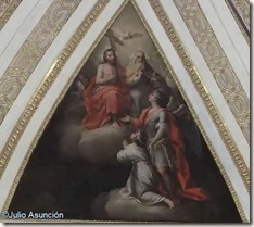 San Miguel presentando un alma a la Trinidad - Monasterio de San Miguel - Líria