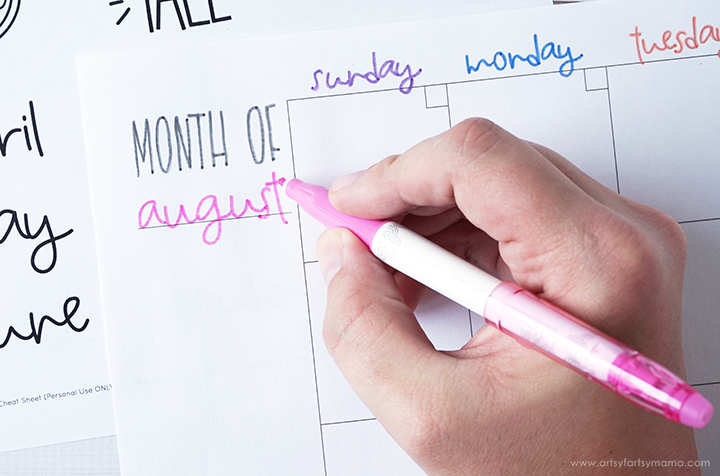 Free Printable Monthly and Weekly Planner! #PowerToThePen #PilotYourLife