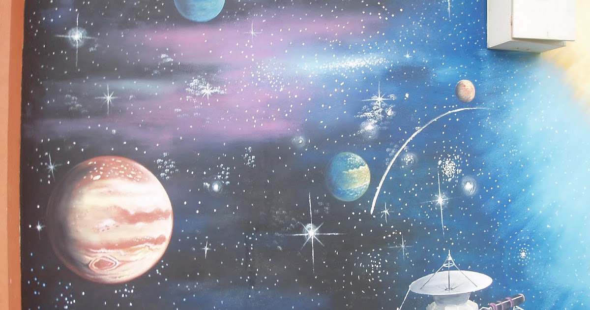 Lukisan Mural Tentang Planet Lusr Angkasa Manusia Lukisan Mural Tentang Planet Lusr Angkasa Manusia