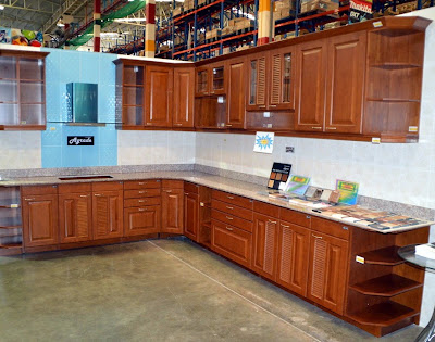 Wood Cabinets and Granite Work Tops in Buriram Kitchen Building