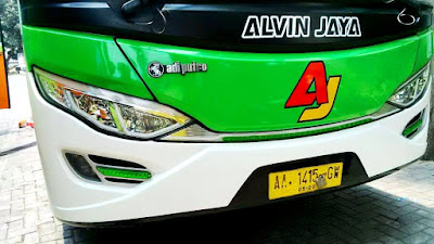 Foto Bus Alvin jaya Jetbus 2 Hijau Adiputro
