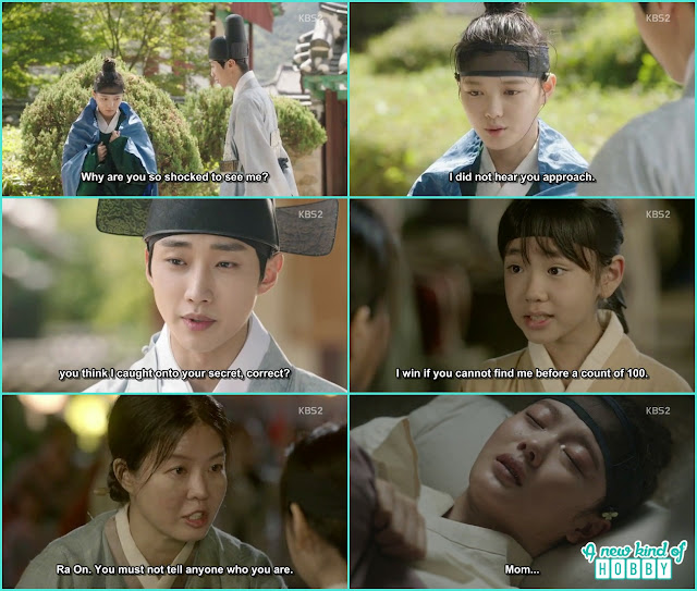  yong sung ask ra on he will share the secret with her  and ra on cried in her dream to see her mother leaving her - Love in The Moonlight - Episode 5 Review