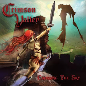metal album redhead dragon swordswoman