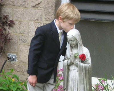 Protestant boy and the Blessed Virgin Mary, Catholic Church, Hail Mary, Catholic Doctrine, Catholic worship idols