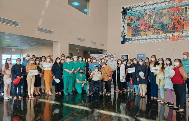 Primeiro paciente que realizou transplante de coração no Hospital Metropolitano recebe alta