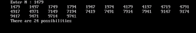 Program to find the possibilities of Number Inputs..... Very Good Program