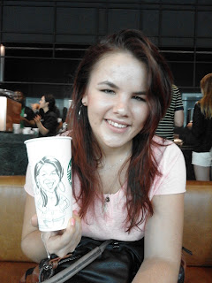 live caricature drawing Starbucks Johannesburg South Africa