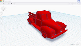 Red Truck 1939 designed on Tinkercad