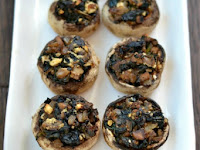 HEALTHY STUFFED MUSHROOMS