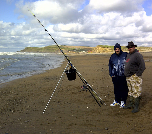 Fishing in Widemouth Bay