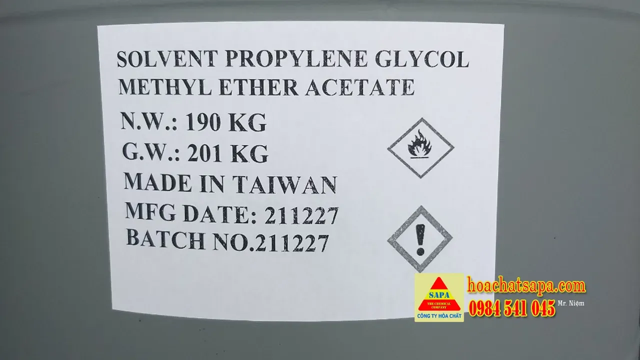 PMA Taiwan Solvent - Chuyên nhập khẩu PMA các loại theo container