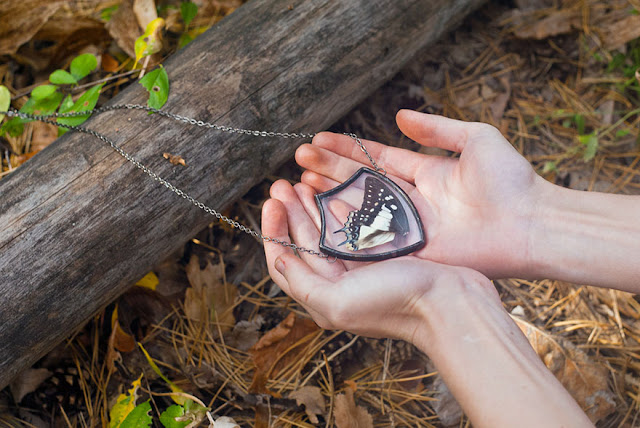 vintage-style pendants by Stanislava Korobkova