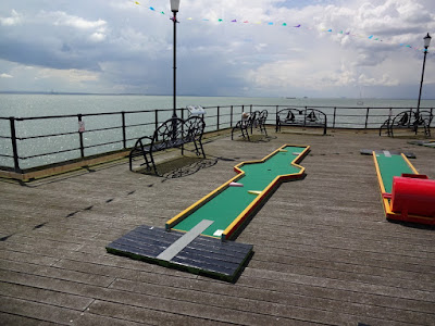 Crazy Golf on Southend Pier