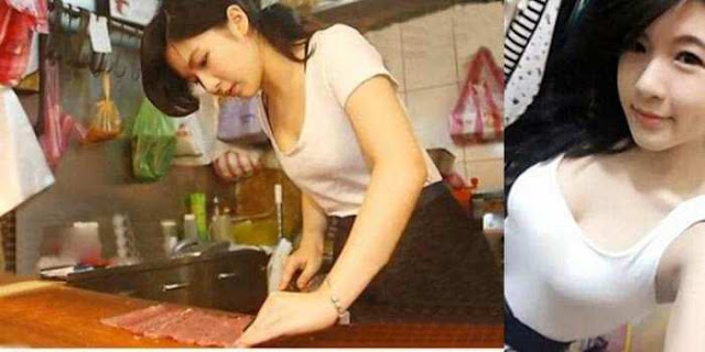 Zhang Caijie Gadis Penjual Daging Super Cantik