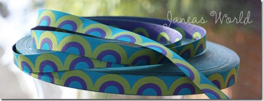 retro waves blue green