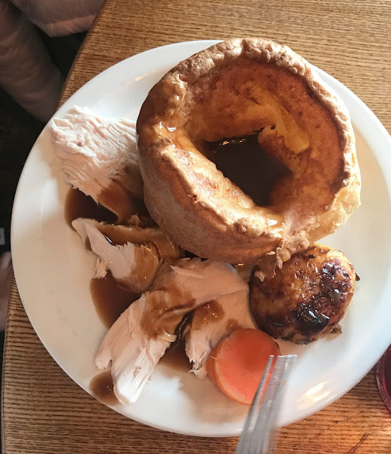 child carvery dinner, turkey, yorkshire and gravy