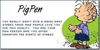 Peanuts Personality - Pig Pen