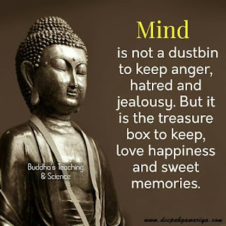 Gautam Buddha Motivation Image with Quotes in Hindi and English