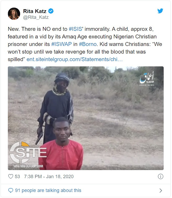 8-year-old Boko Haram Terrorist Used To Execute Captured Christian