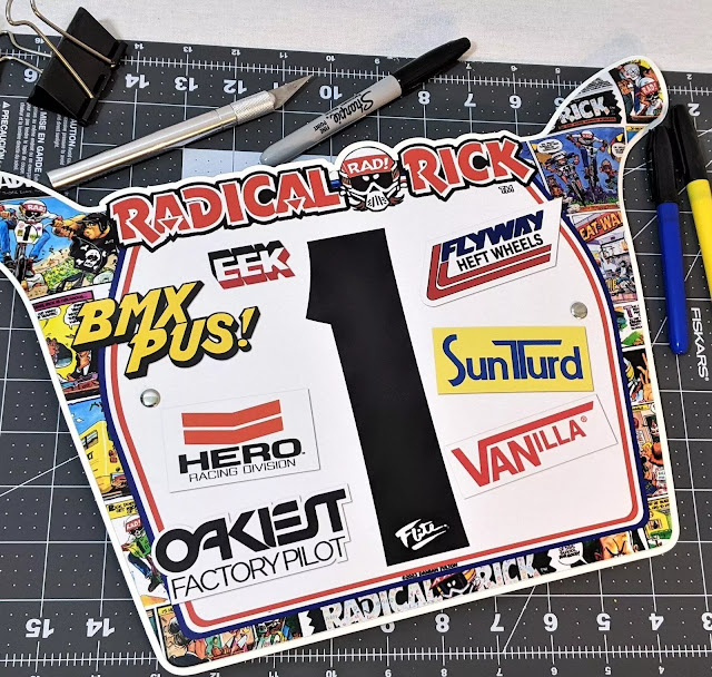 Radical Rick Comic Number plate by Flite