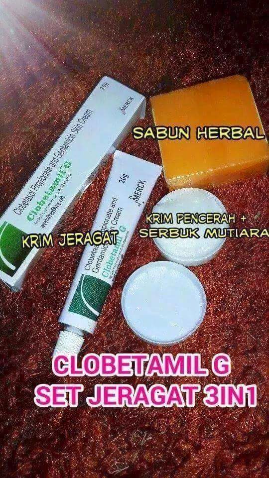 SET COMBO CLOBETAMIL G KRIM ANTI JERAGAT 3IN1 @ 4IN1 RM 21 