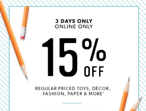 Chapters Indigo 15% Off Promo Code