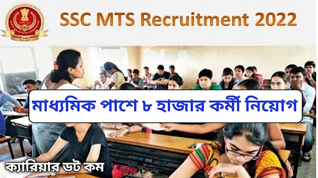 Staff Selection Commission MTS Recruitment 2022 | Madhyamik Pass |