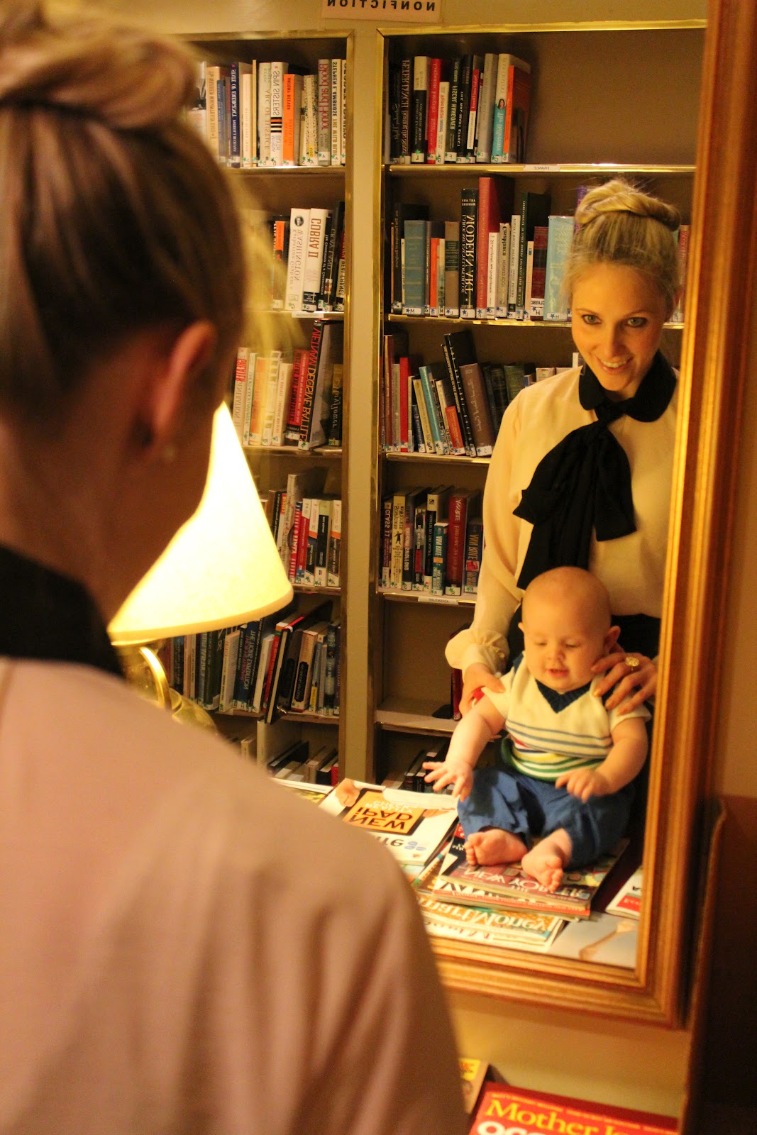 Baby books? Boooooring! He's ready for the good stuff...