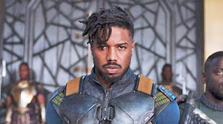 Escena de la película Pantera Negra con Killmonger