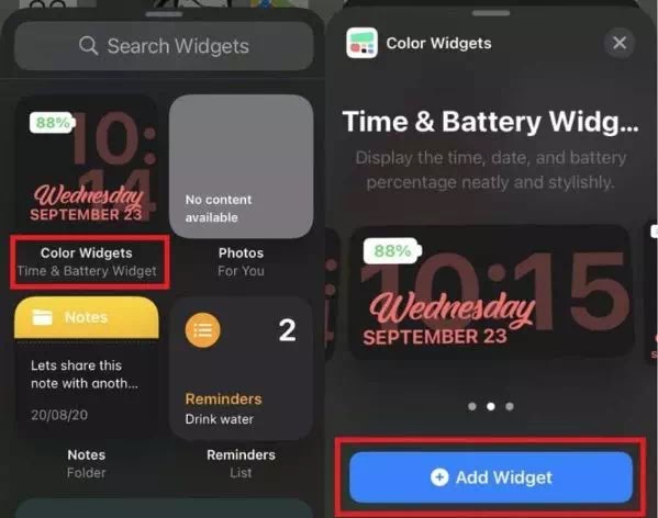 Cara Mengubah Warna Widget di iPhone (iOS 14)-5