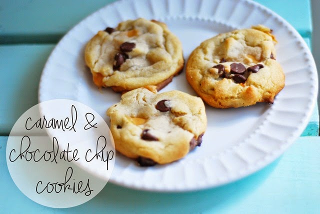 caramel and chocolate cookies