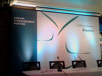 AyalaLand Annual Stockholders Meeting 2010 Presidential Table