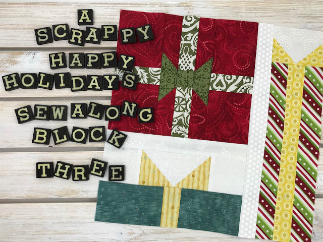 A Scrappy Happy Holidays Mystery Sew Along - Month 3 by Thistle Thicket Studio. www.thistlethicketstudio.com