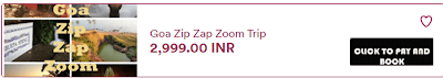 Goa Zip Zap Zoom Weekend trip