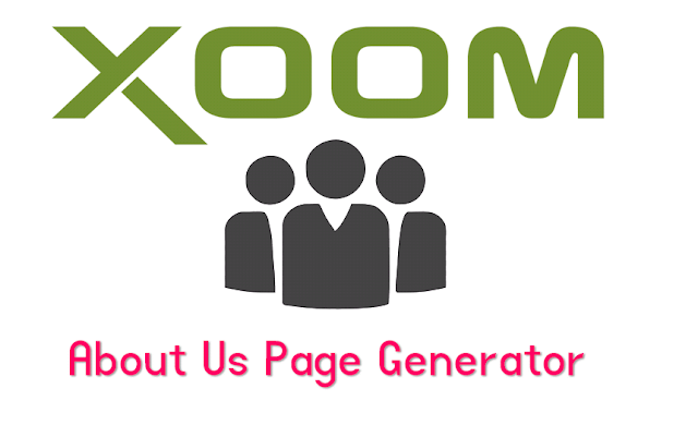 About Us Page Generator For Blogger
