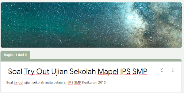 Soal Try Out Ujian Sekolah Online IPS SMP Kurikulum 2013