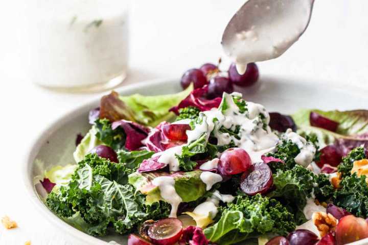 Grape and Walnut Side Salad