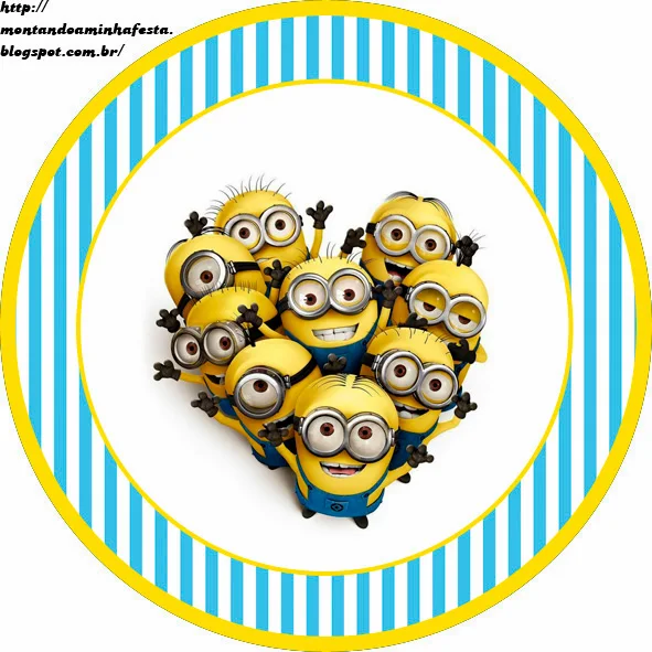 Despicable Me: Free Printable toppers. 