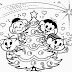 Natal Com Turma da Mônica Para Colorir
