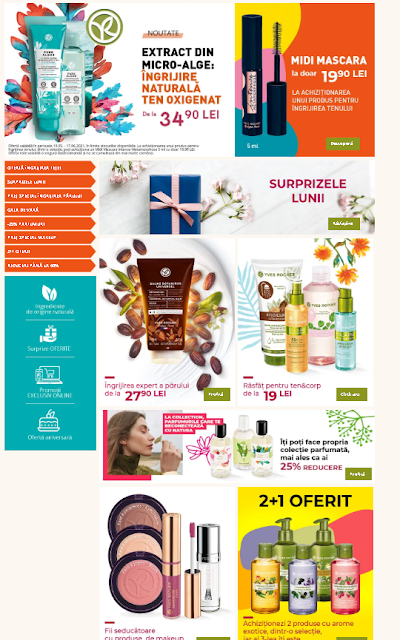 Yves Rocher PROMOTII Iunie 2021 → SURPRIZELE LUNI