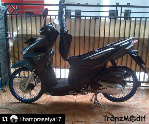  Modifikasi  Vario  150  Hitam Putih Velg Jari  Jari  Ring 17 