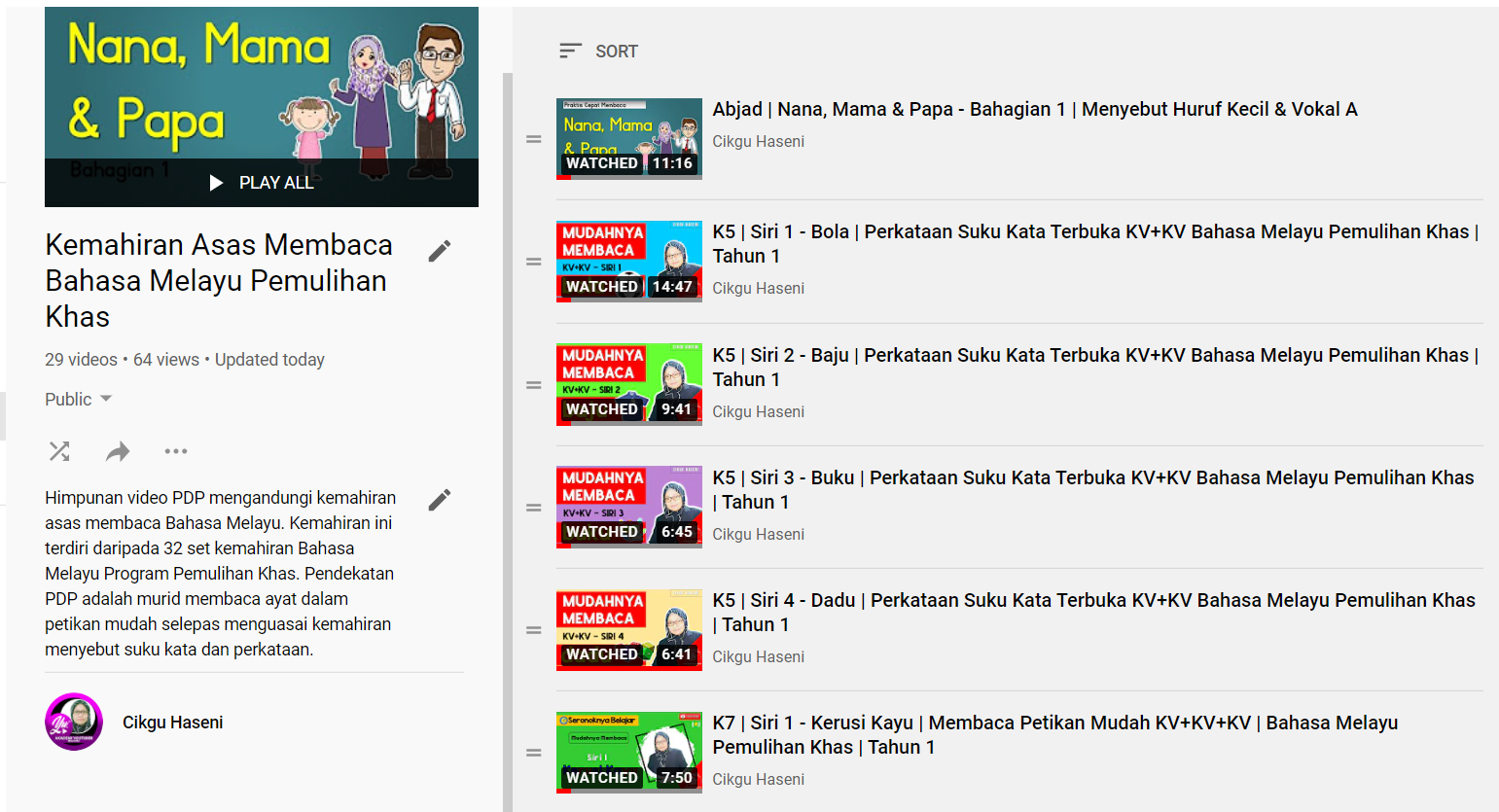 Cikgu Hijau Koleksi Video Pdp 32 Set Kemahiran Asas Membaca Bahasa Melayu Program Pemulihan Khas