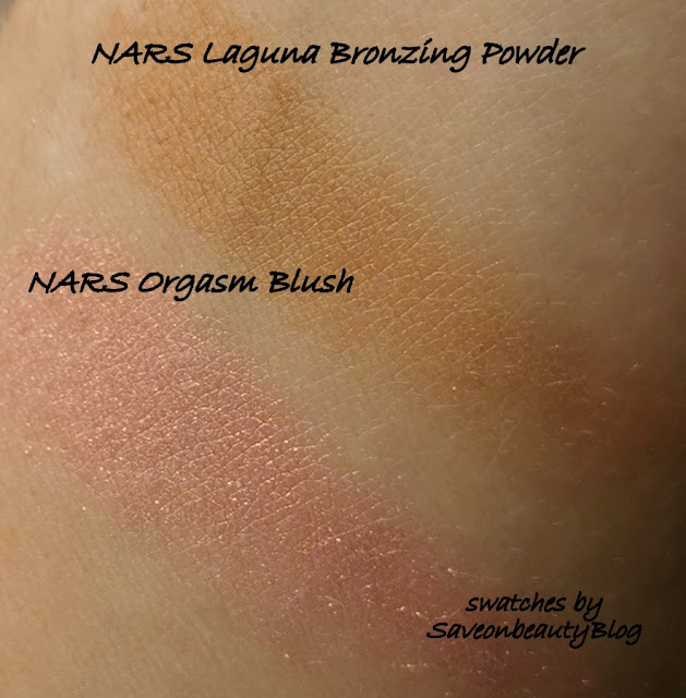 nars orgasm blush swatch