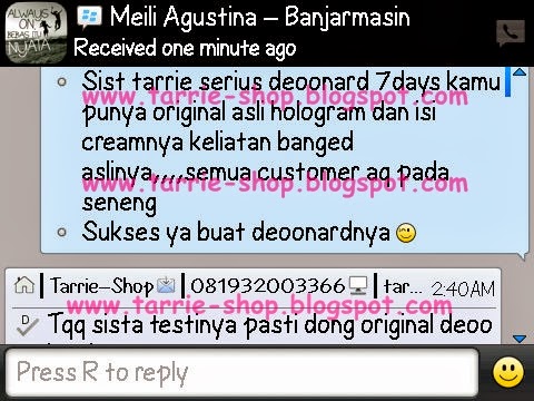 Testimoni Paket Deoonard 7 Days Small Serum